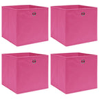 Opbergboxen Met Deksel 32X32X32 Cm Stof Roze