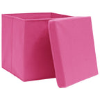 Opbergboxen Met Deksel 32X32X32 Cm Stof Roze