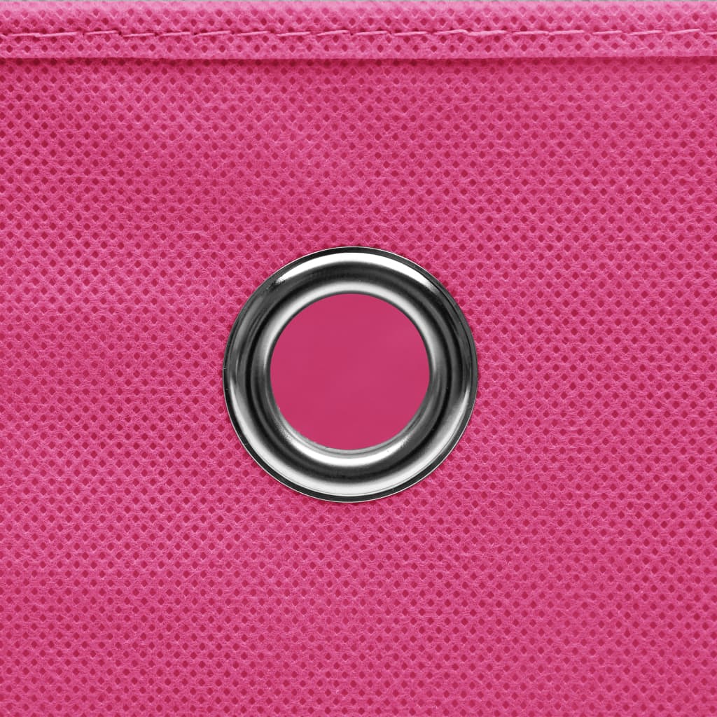 Opbergboxen Met Deksel 32X32X32 Cm Stof Roze