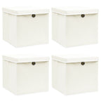 Opbergboxen Met Deksel 32X32X32 Cm Stof Roze