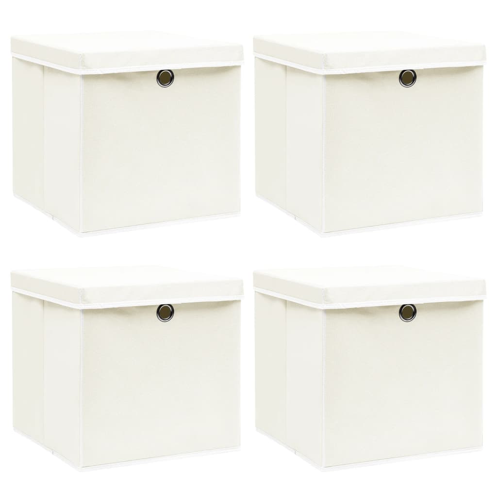 Opbergboxen Met Deksel 32X32X32 Cm Stof Roze