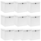 Opbergboxen Met Deksel 32X32X32 Cm Stof Roze