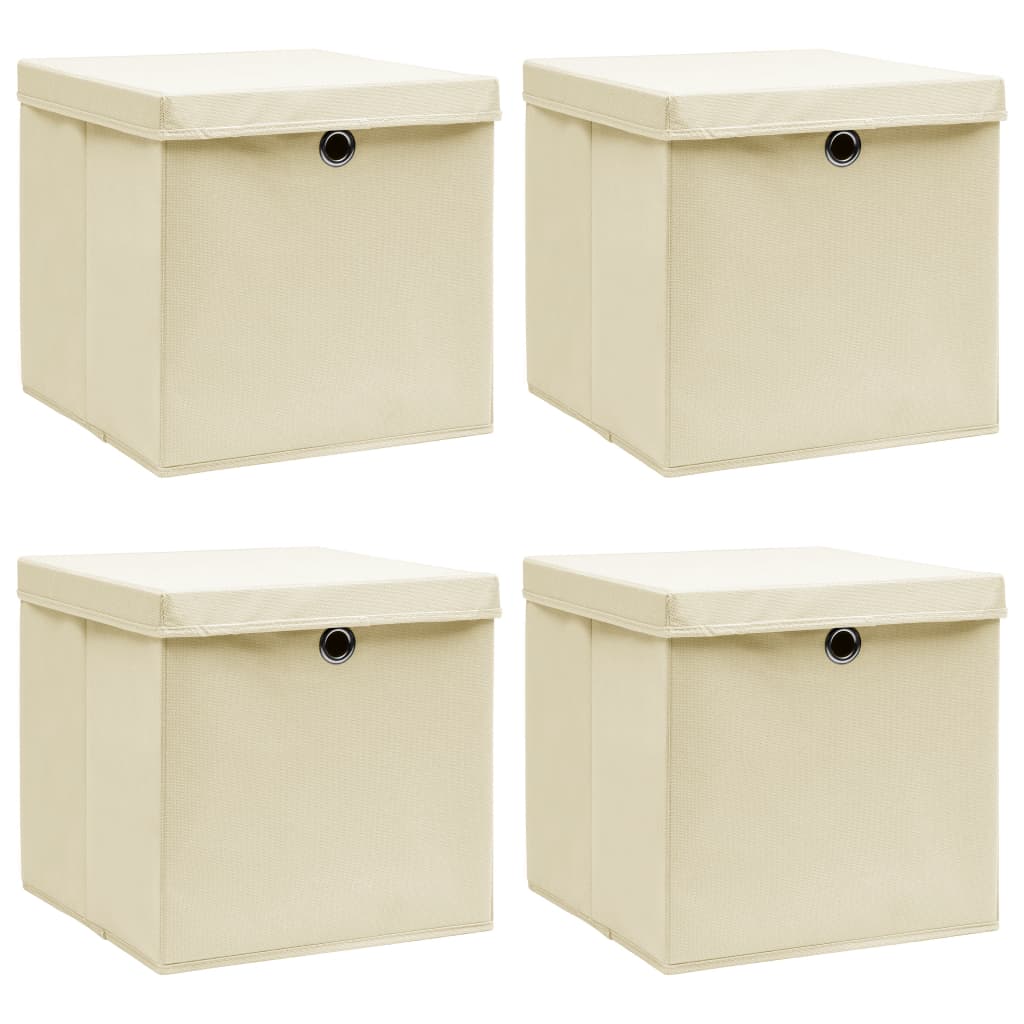 Opbergboxen Met Deksel 32X32X32 Cm Stof Roze