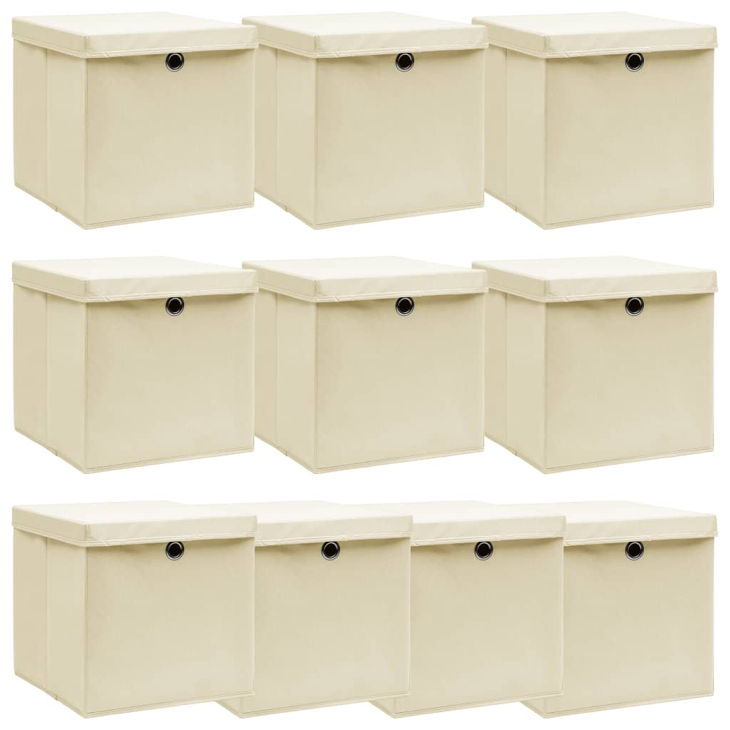 Opbergboxen Met Deksel 32X32X32 Cm Stof Roze