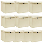 Opbergboxen Met Deksel 32X32X32 Cm Stof Roze