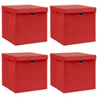 Opbergboxen Met Deksel 32X32X32 Cm Stof Roze