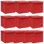 Opbergboxen Met Deksel 32X32X32 Cm Stof Roze