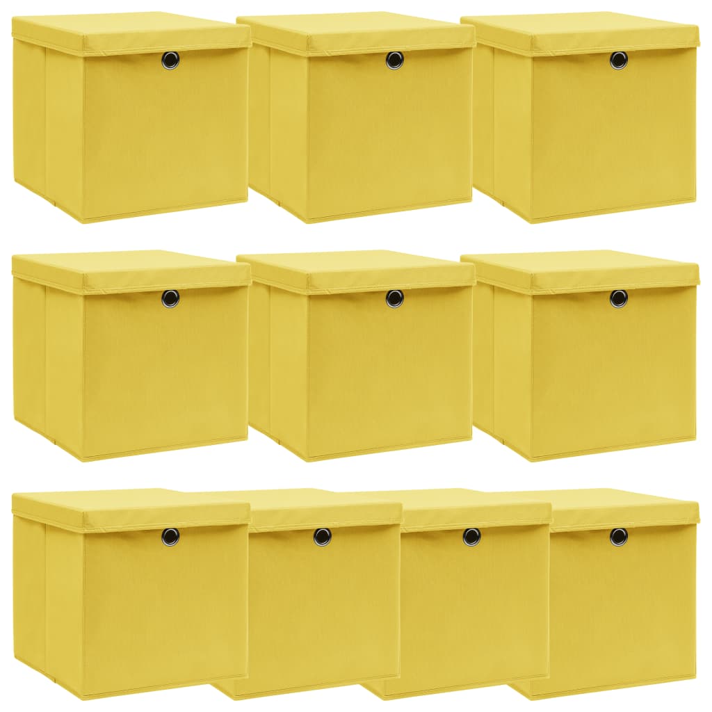 Opbergboxen Met Deksel 32X32X32 Cm Stof Roze
