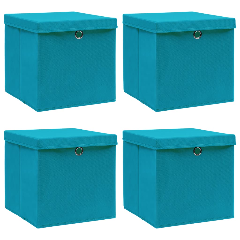 Opbergboxen Met Deksel 32X32X32 Cm Stof Roze