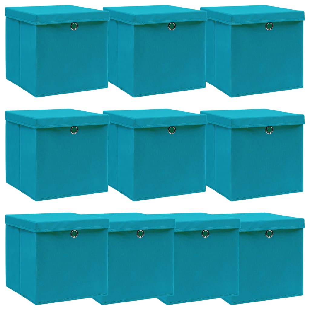 Opbergboxen Met Deksel 32X32X32 Cm Stof Roze