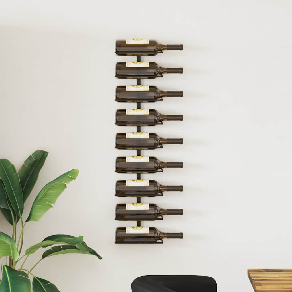 Wijnrek Voor 9 Flessen Wandmontage Ijzer