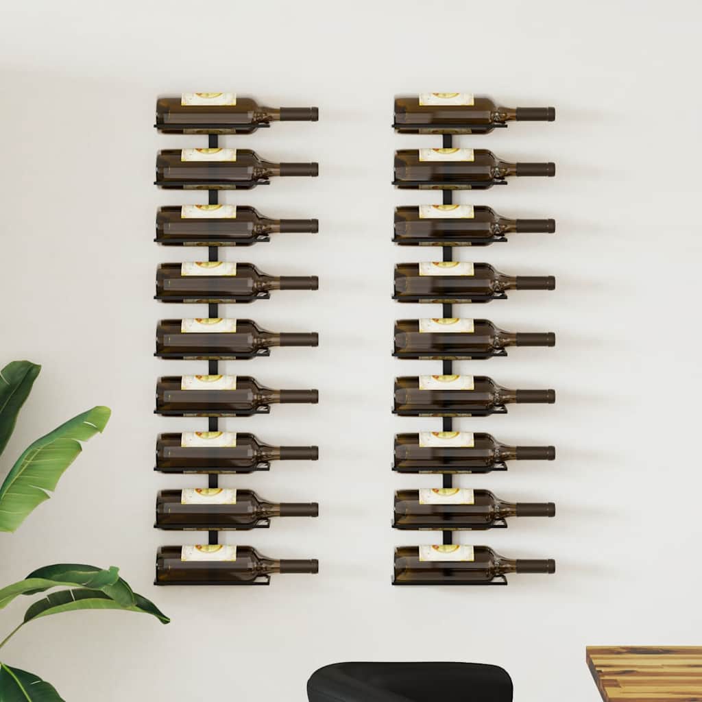 Wijnrek Voor 9 Flessen Wandmontage Ijzer