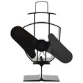 Kachelventilator Met 2 Vinnen Zwart