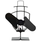 Kachelventilator Met 2 Vinnen Zwart
