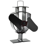 Kachelventilator Met 2 Vinnen Zwart