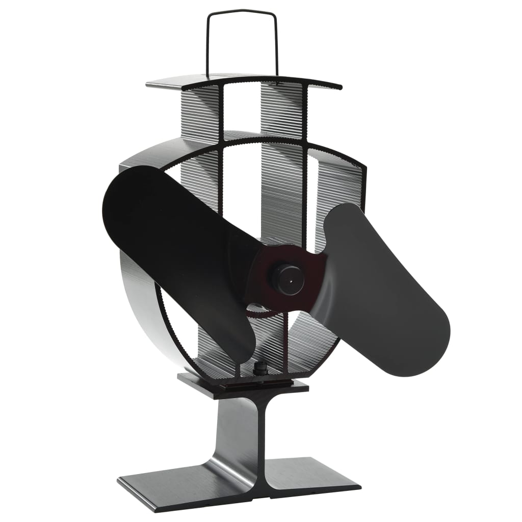 Kachelventilator Met 2 Vinnen Zwart