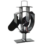 Kachelventilator Met 2 Vinnen Zwart