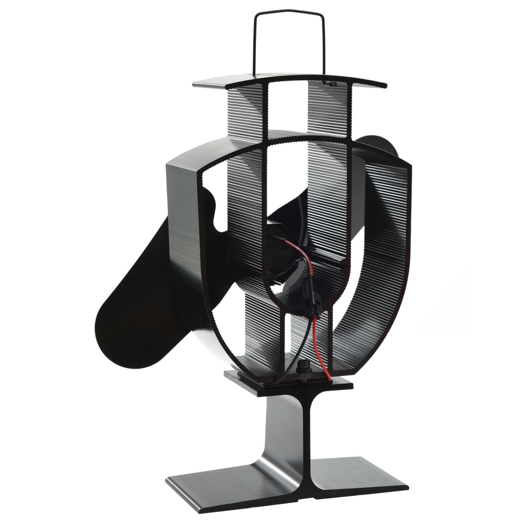 Kachelventilator Met 2 Vinnen Zwart