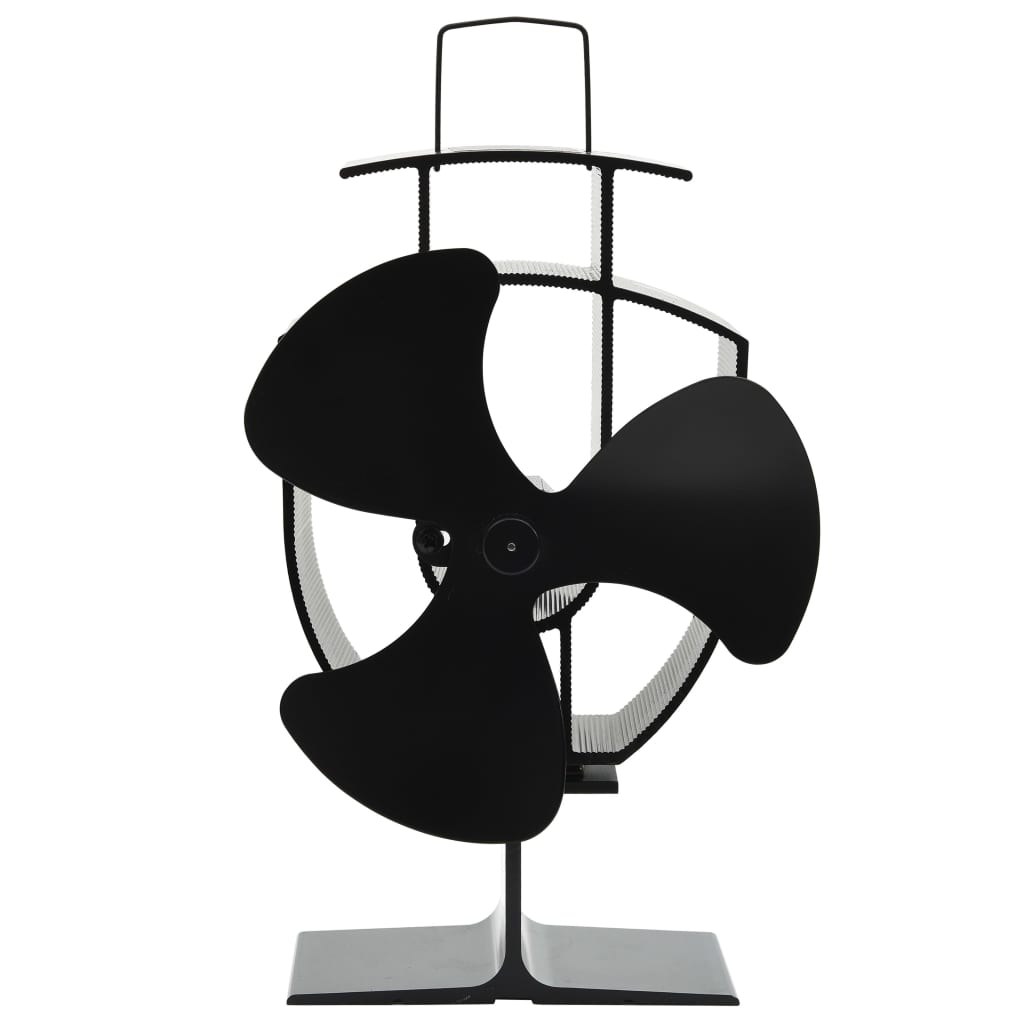 Kachelventilator Met 2 Vinnen Zwart