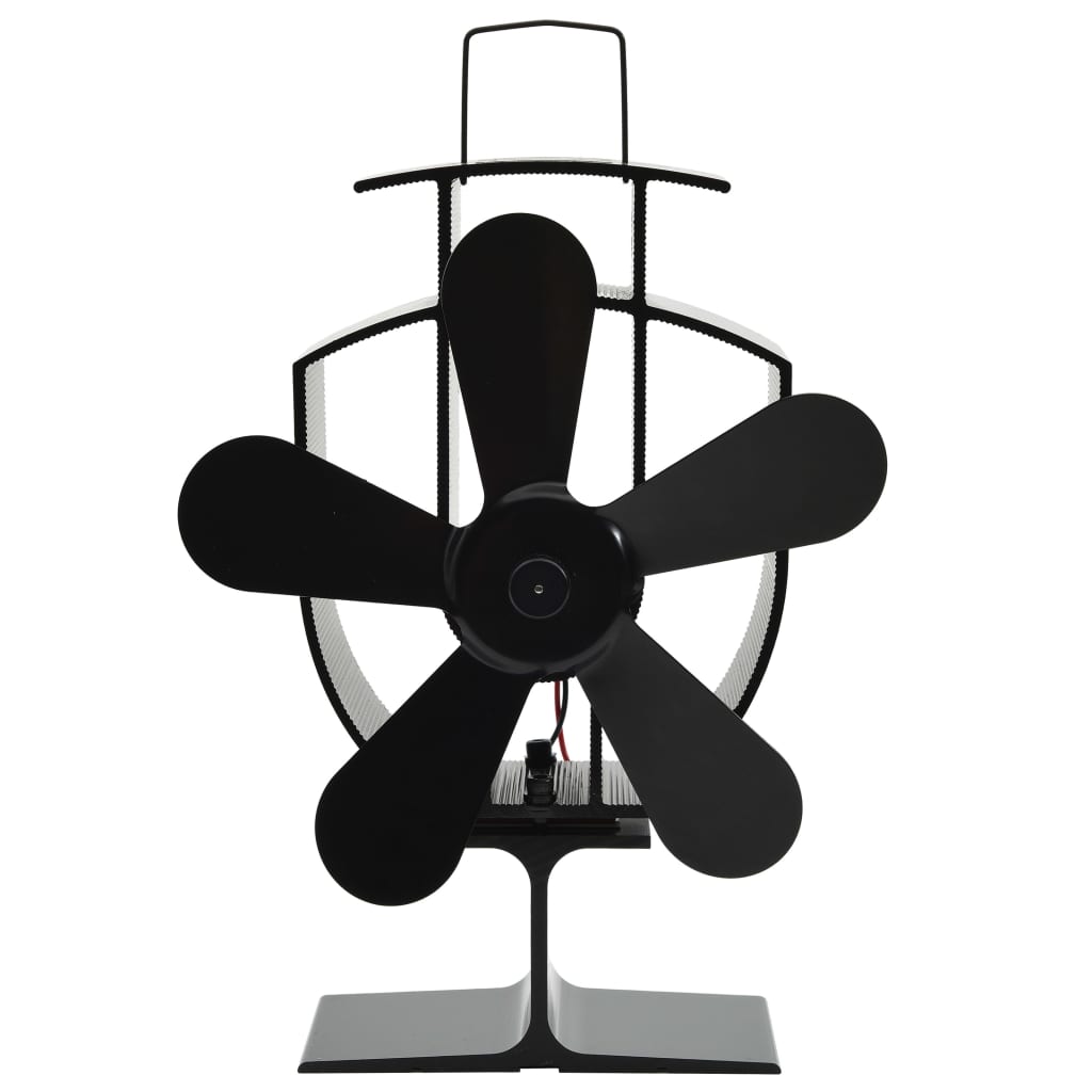 Kachelventilator Met 2 Vinnen Zwart