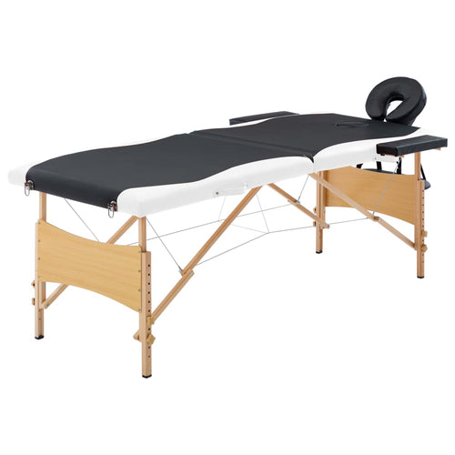 Massagetafel Inklapbaar 2 Zones Hout
