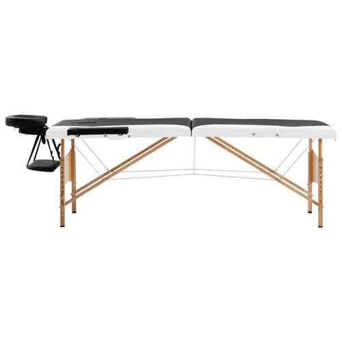 Massagetafel Inklapbaar 2 Zones Hout