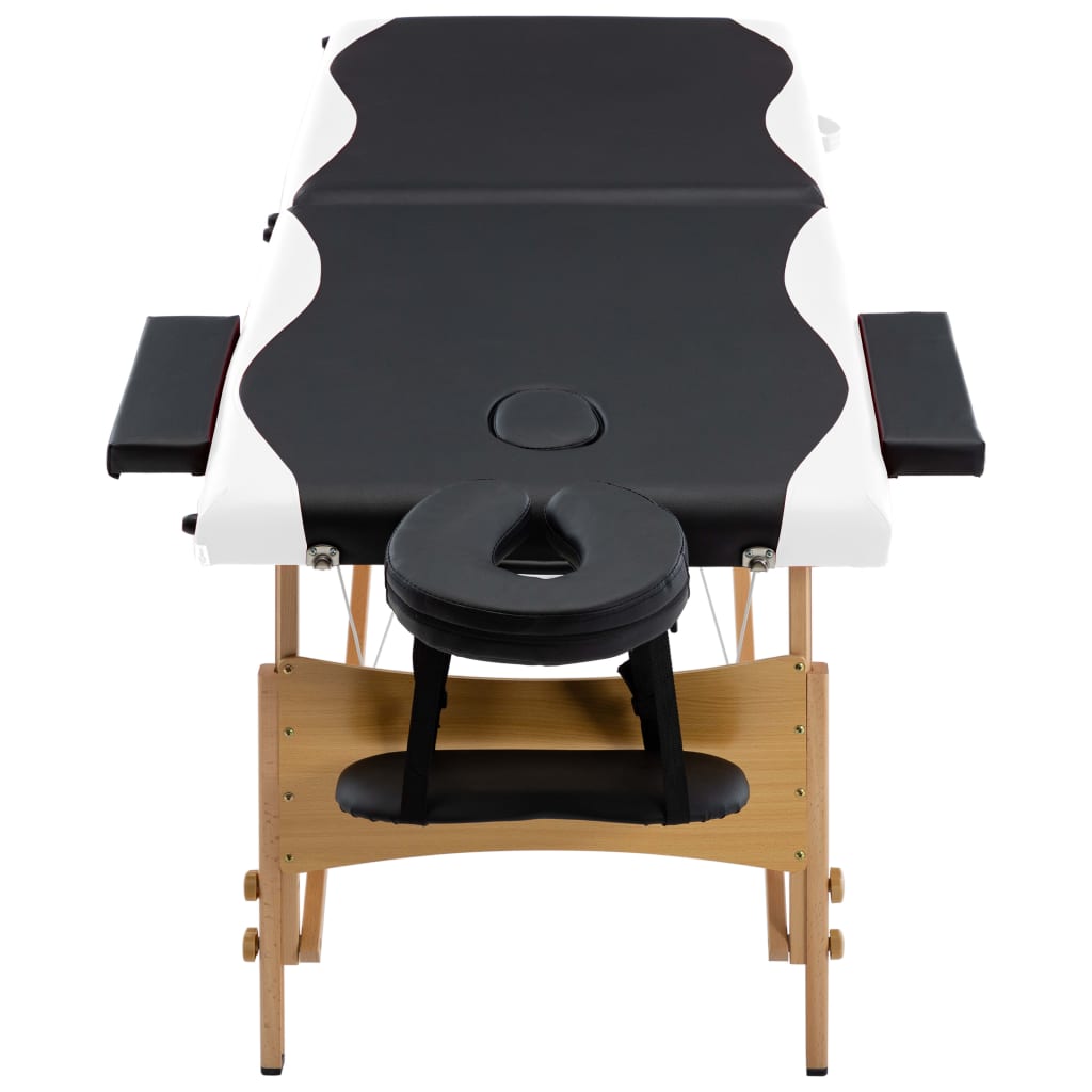 Massagetafel Inklapbaar 2 Zones Hout