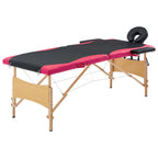 Massagetafel Inklapbaar 2 Zones Hout