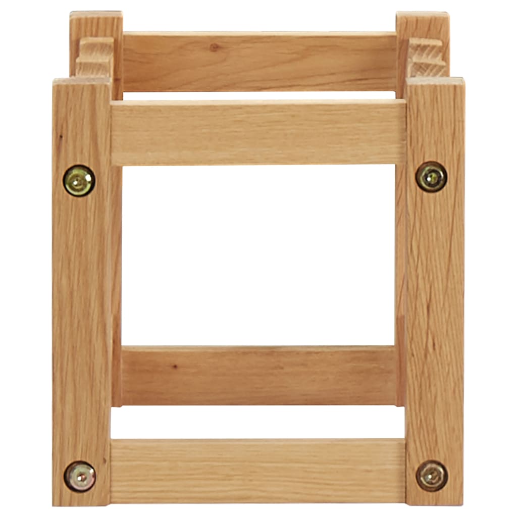 Wijnrek Voor 6 Flessen 37X21X21 Cm Massief Eikenhout