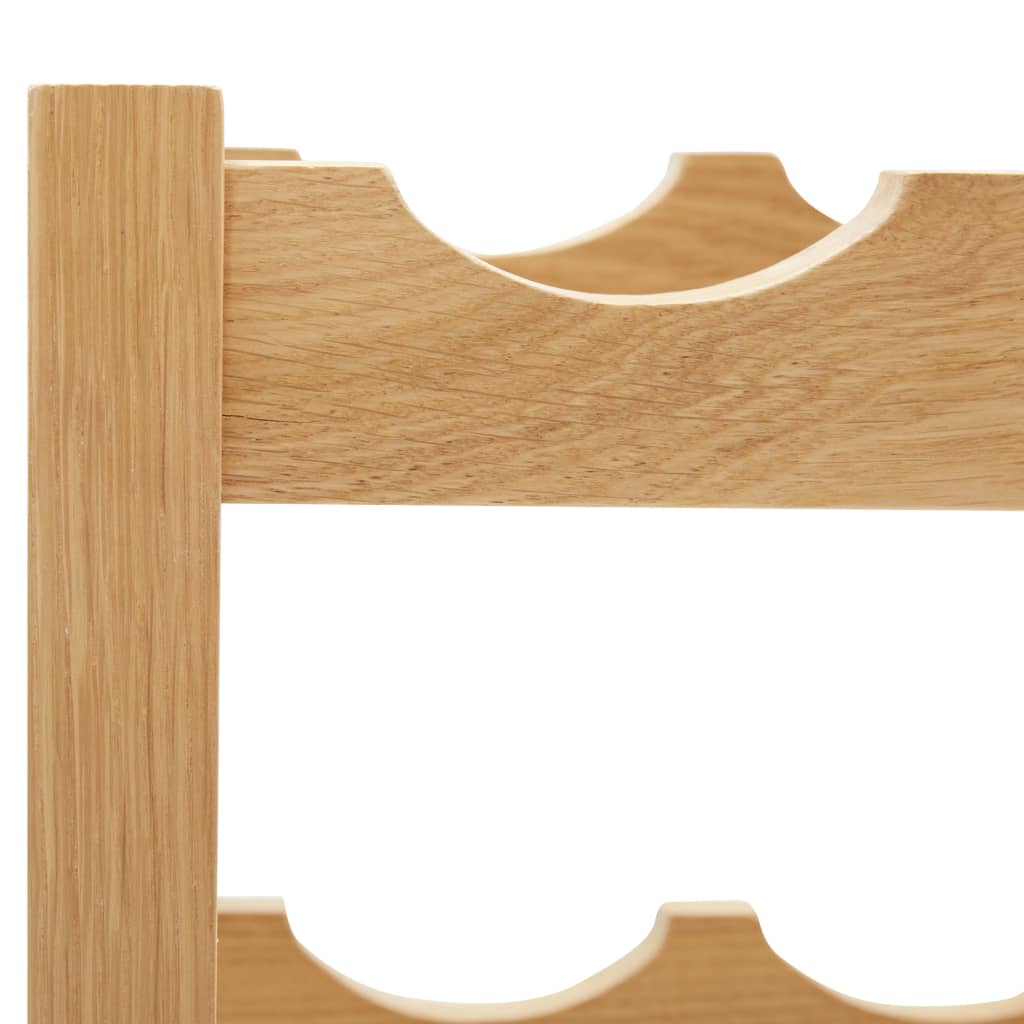 Wijnrek Voor 6 Flessen 37X21X21 Cm Massief Eikenhout