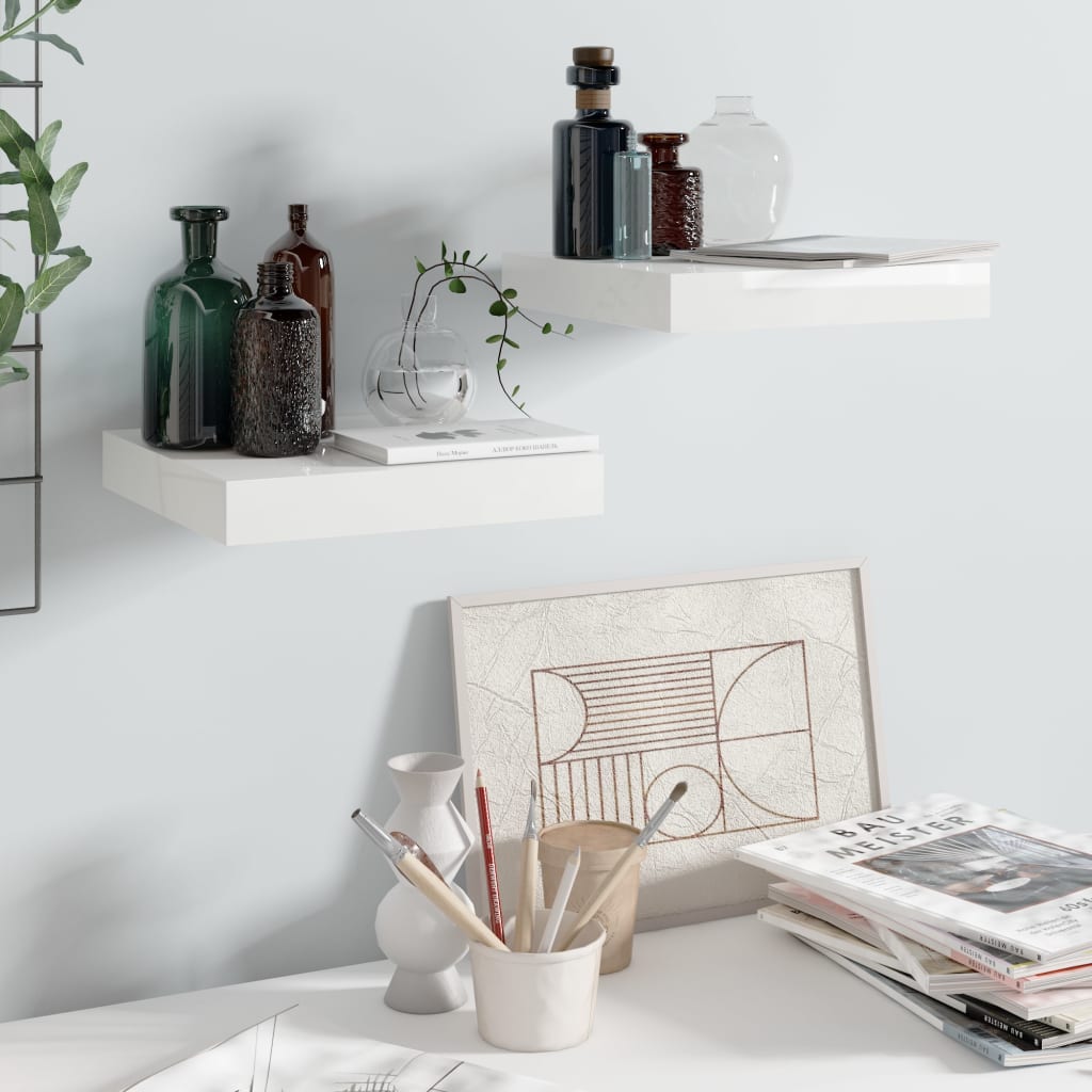 Wandschap Zwevend 23X23,5X3,8 Cm Mdf