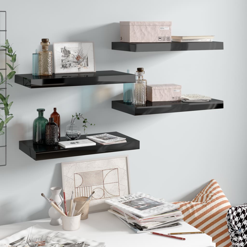 Wandschap Zwevend 23X23,5X3,8 Cm Mdf