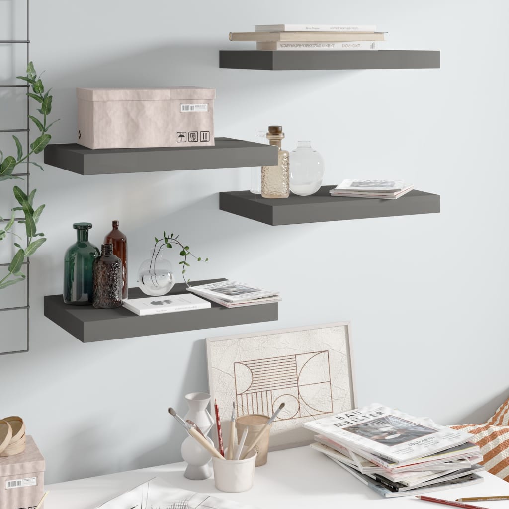 Wandschap Zwevend 23X23,5X3,8 Cm Mdf