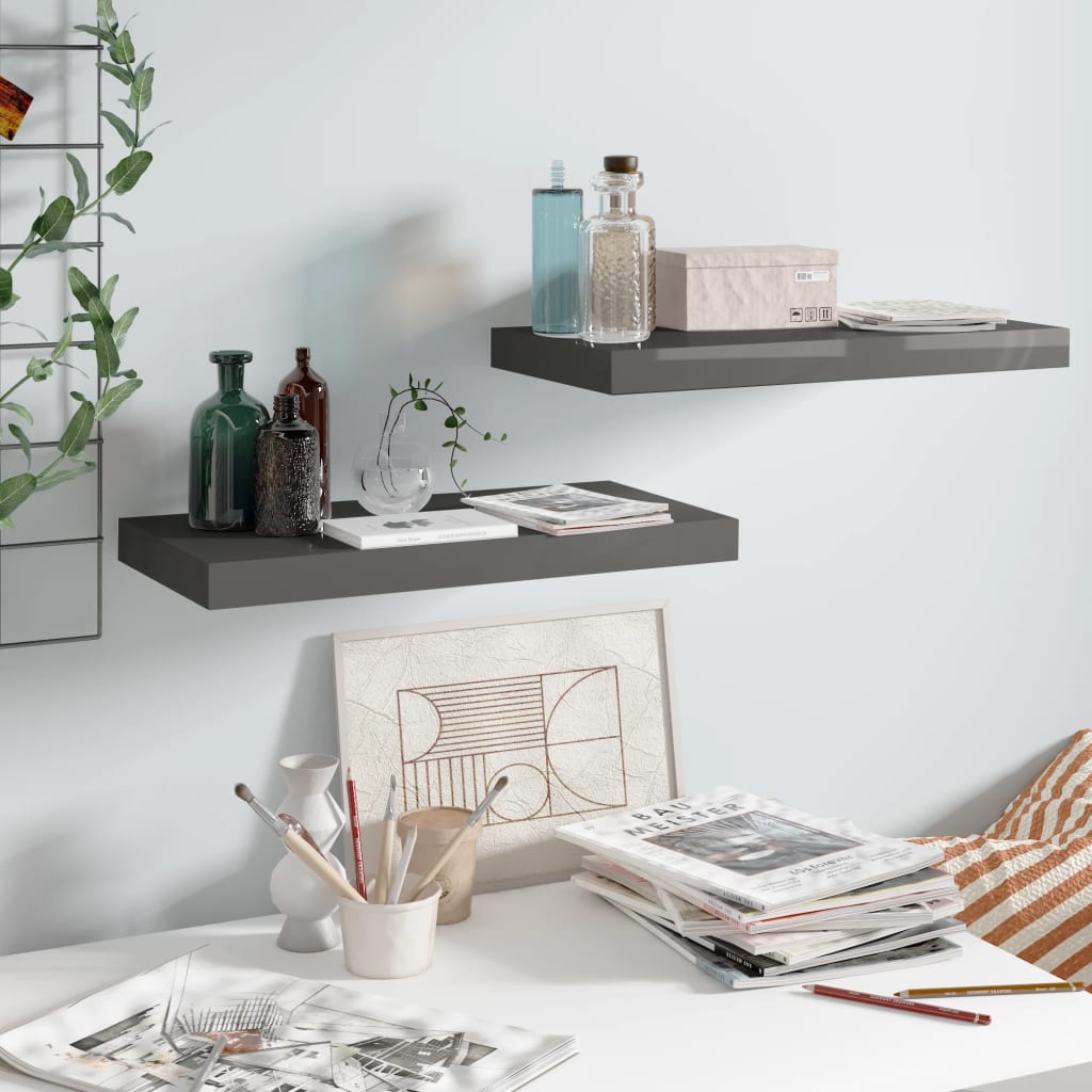 Wandschap Zwevend 23X23,5X3,8 Cm Mdf