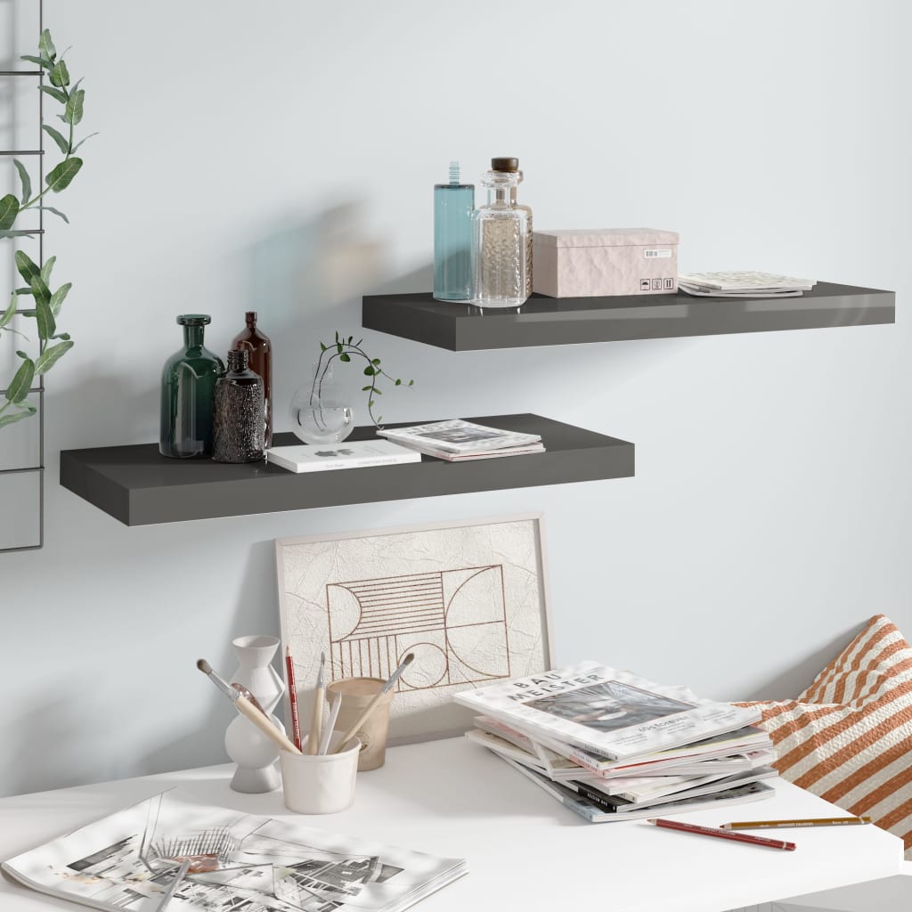 Wandschap Zwevend 23X23,5X3,8 Cm Mdf