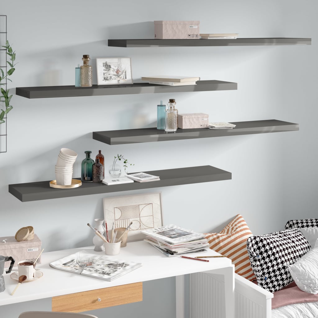 Wandschap Zwevend 23X23,5X3,8 Cm Mdf