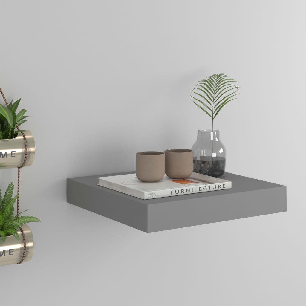 Wandschap Zwevend 23X23,5X3,8 Cm Mdf