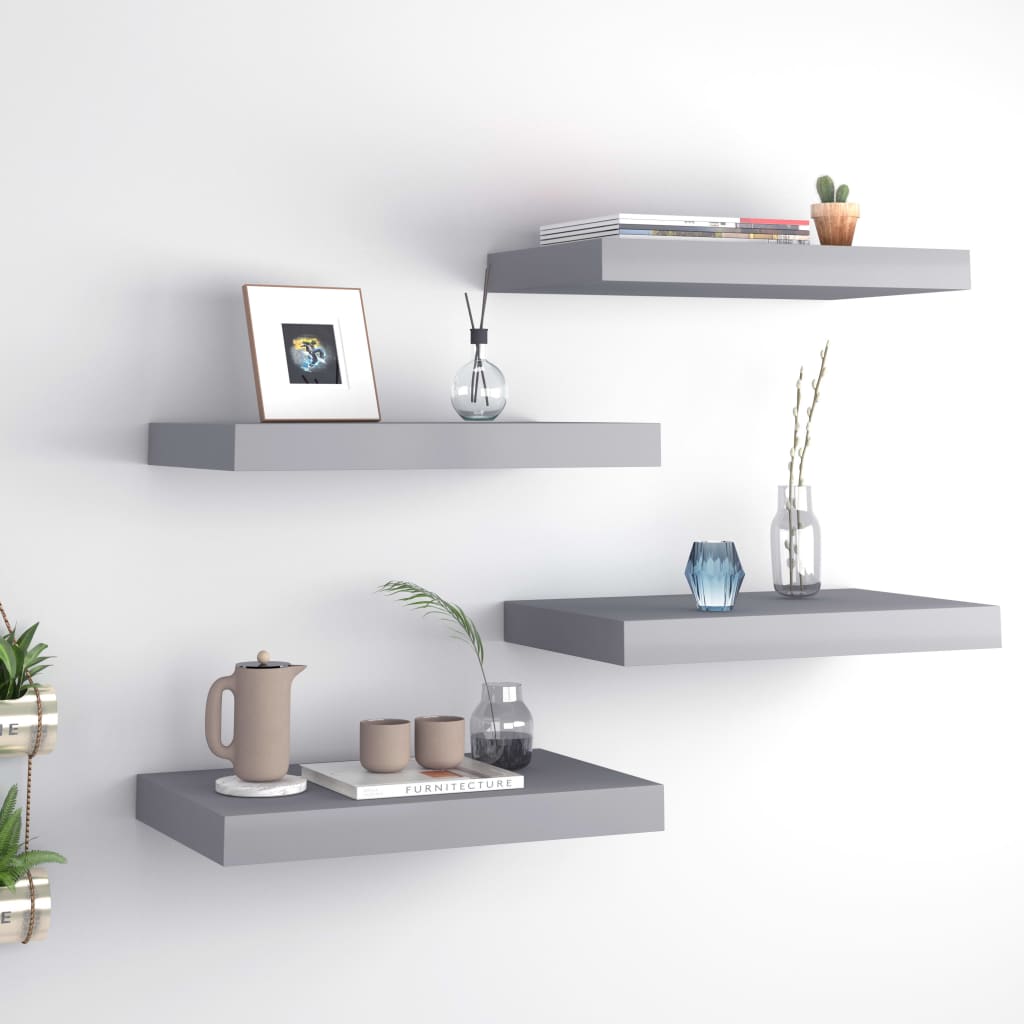 Wandschap Zwevend 23X23,5X3,8 Cm Mdf