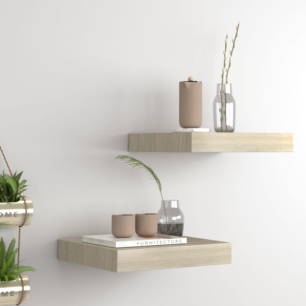Wandschap Zwevend 23X23,5X3,8 Cm Mdf