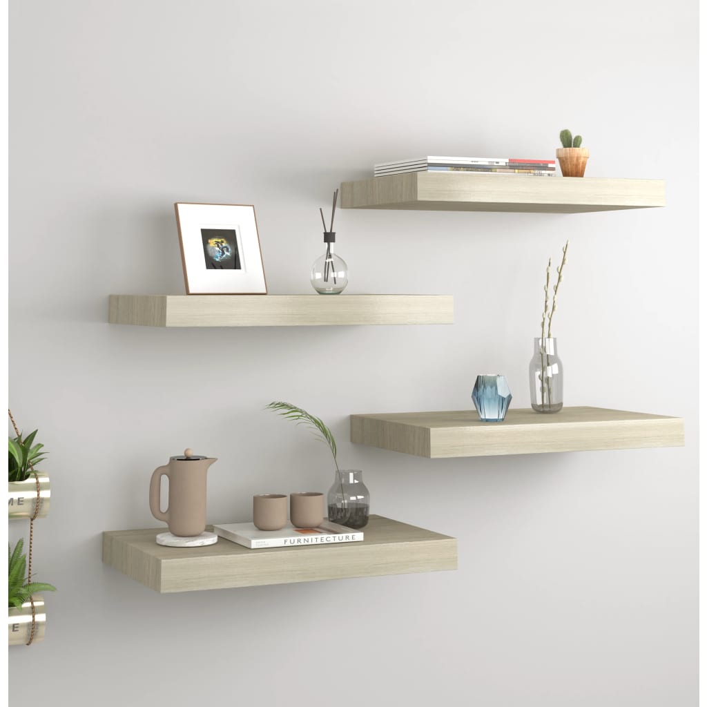 Wandschap Zwevend 23X23,5X3,8 Cm Mdf