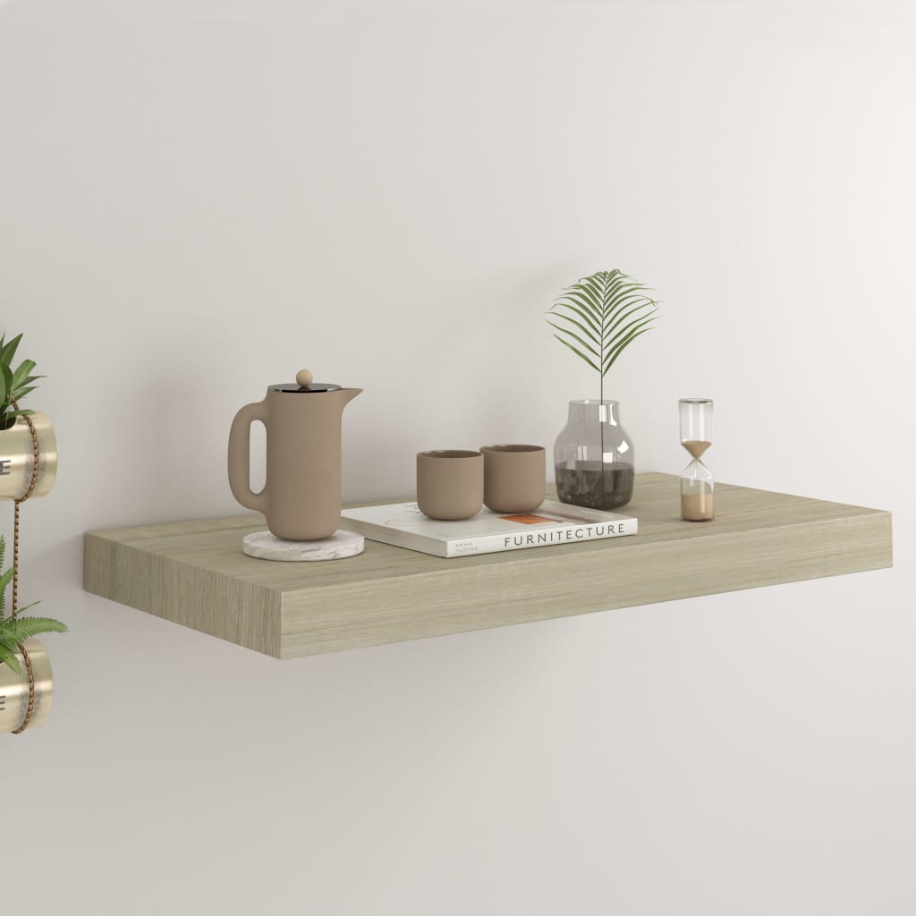 Wandschap Zwevend 23X23,5X3,8 Cm Mdf