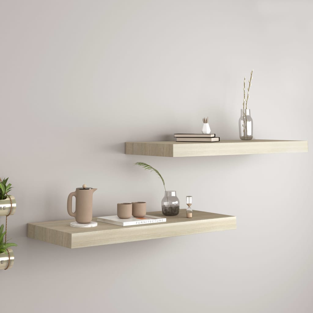 Wandschap Zwevend 23X23,5X3,8 Cm Mdf