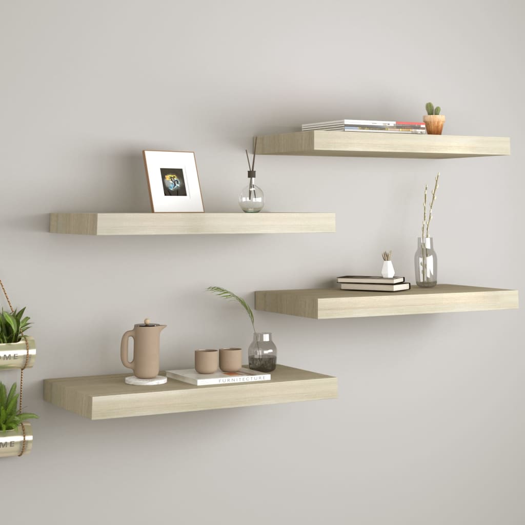 Wandschap Zwevend 23X23,5X3,8 Cm Mdf