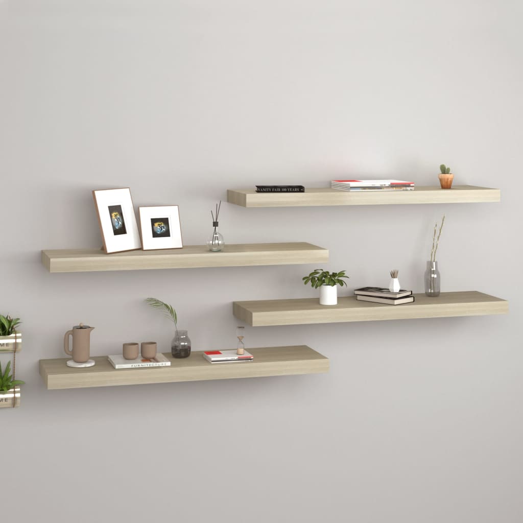 Wandschap Zwevend 23X23,5X3,8 Cm Mdf