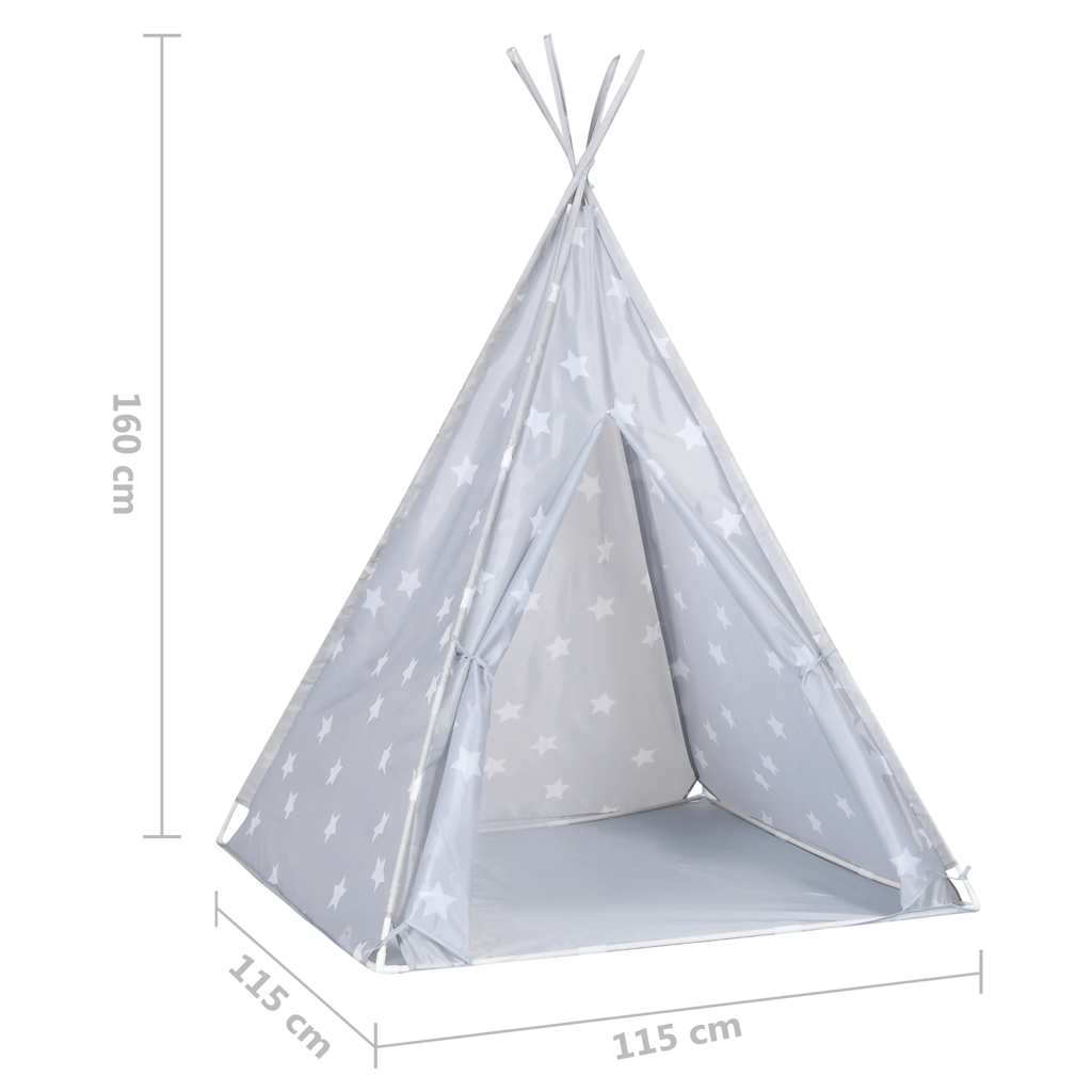 Kindertipitent Met Tas 115X115X160 Cm Polyester