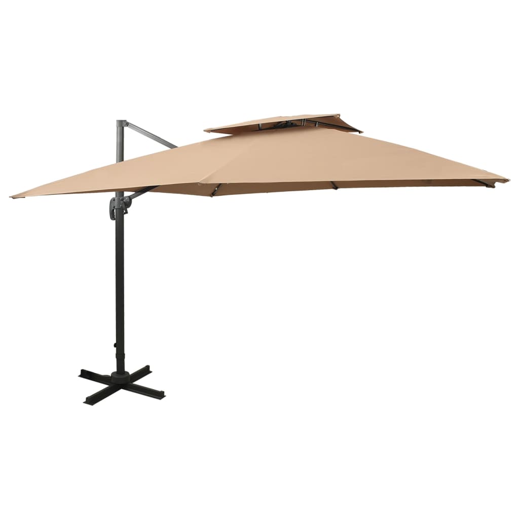 Zwevende Parasol Met Dubbele Bovenkant Kleur