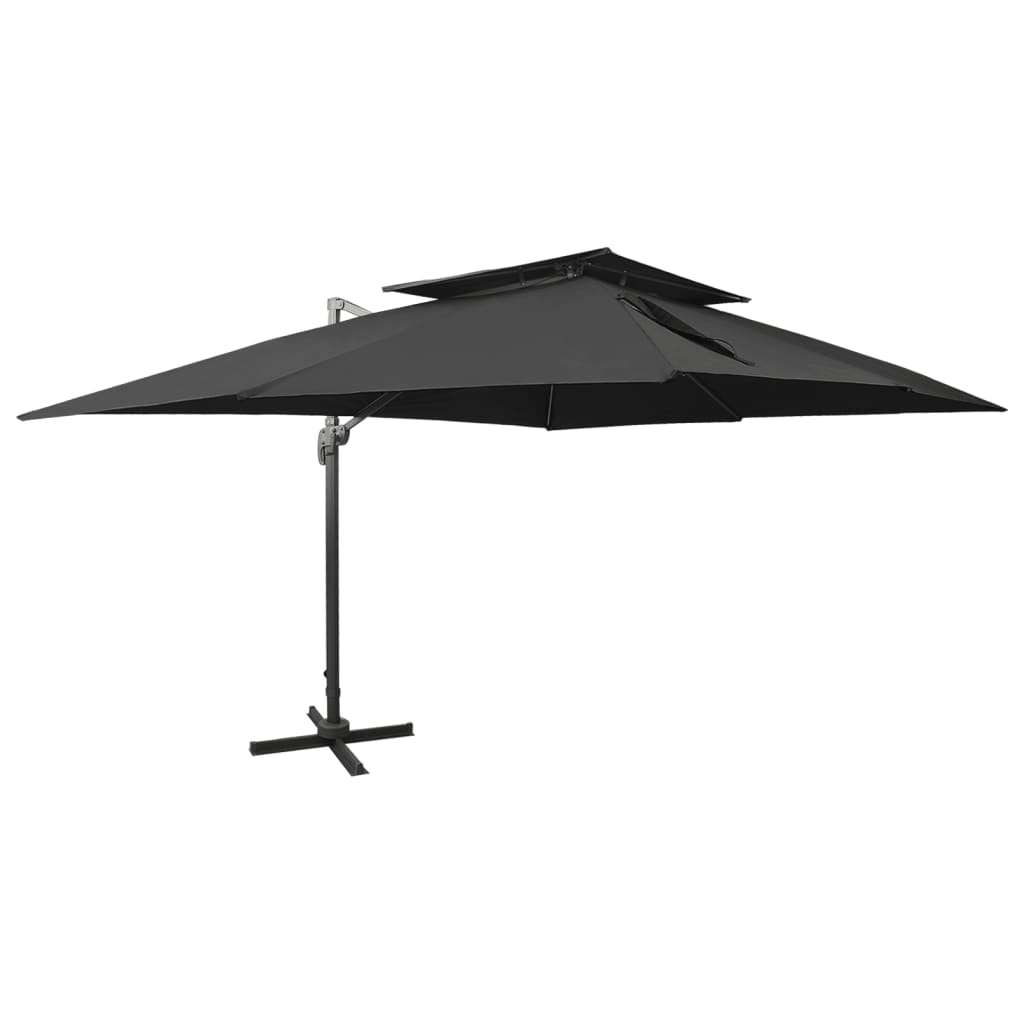 Zwevende Parasol Met Dubbele Bovenkant Kleur