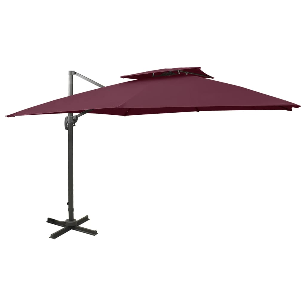 Zwevende Parasol Met Dubbele Bovenkant Kleur