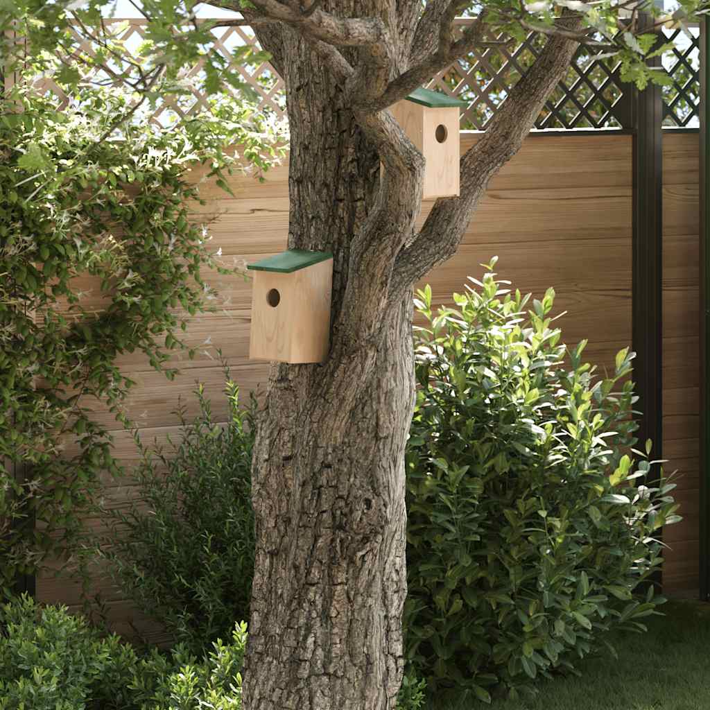 Vogelhuisjes 12X12X22 Cm Massief Vurenhout