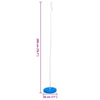 Schotelschommel 200Cm Blauw Crème
